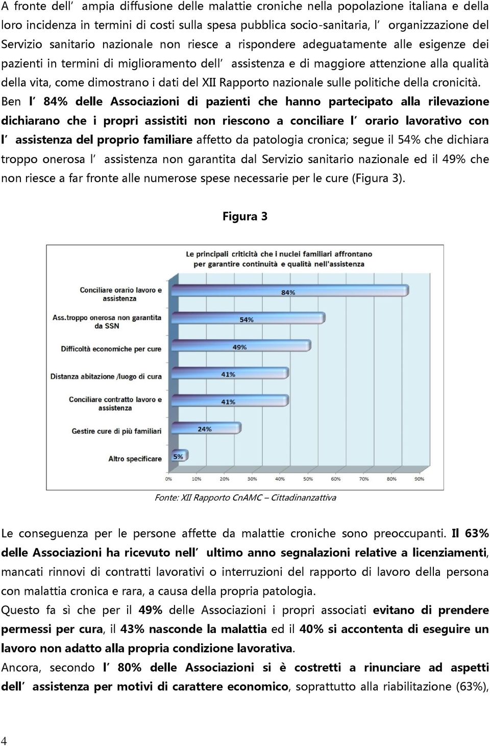 dati del XII Rapporto nazionale sulle politiche della cronicità.