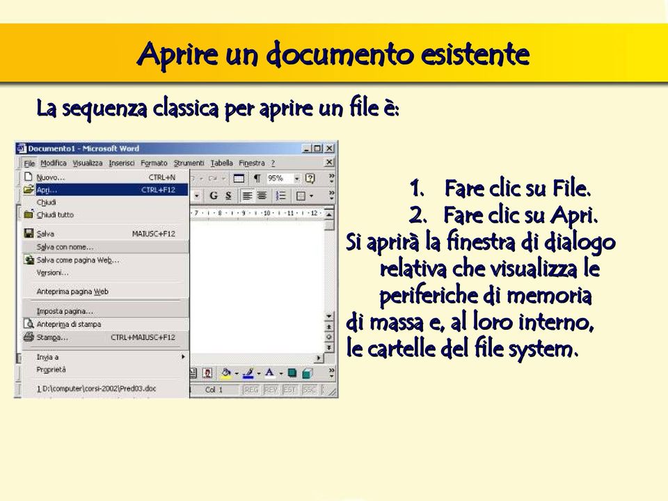 Si aprirà la finestra di dialogo relativa che visualizza le