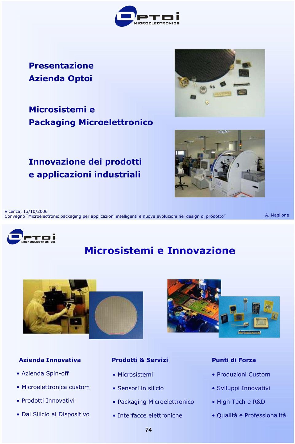 Maglione Microsistemi e Innovazione Azienda Innovativa Azienda Spin-off Microelettronica custom Innovativi Dal Silicio al Dispositivo & Servizi
