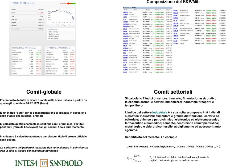 elettromeccaico; farmaceutico e biomedico; cemeto, costruzioe edmimpiatistica; metallurgico e siderurgico; tessile, abbigliameto ed accessori; auto egomma. Reddititività del mercato.