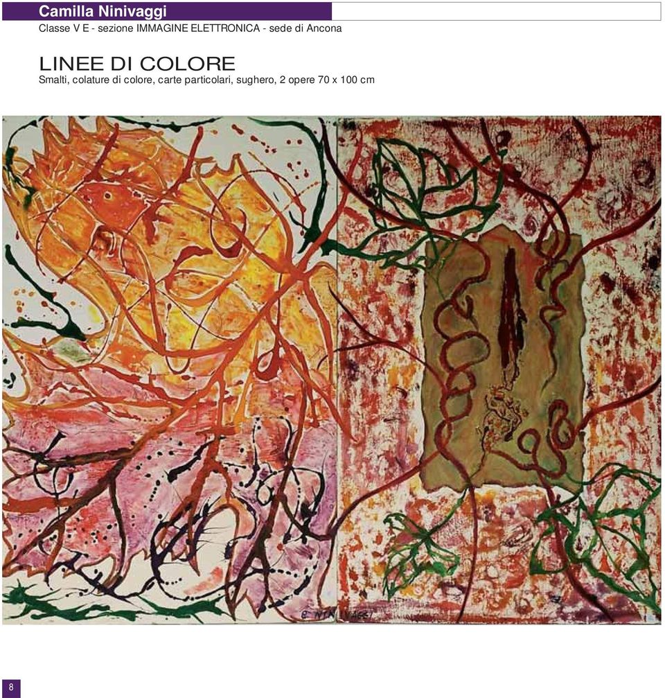 LINEE DI COLORE Smalti, colature di