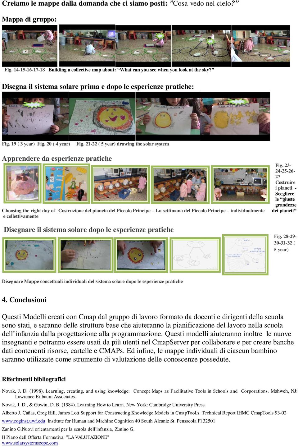 21-22 ( 5 year) drawing the solar system Apprendere da esperienze pratiche Choosing the right day of Costruzione del pianeta del Piccolo Principe La settimana del Piccolo Principe individualmente e