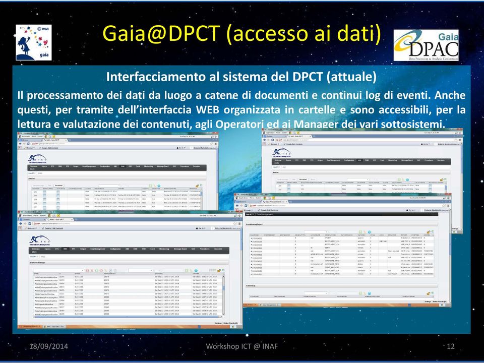 Anche questi, per tramite dell interfaccia WEB organizzata in cartelle e sono accessibili, per