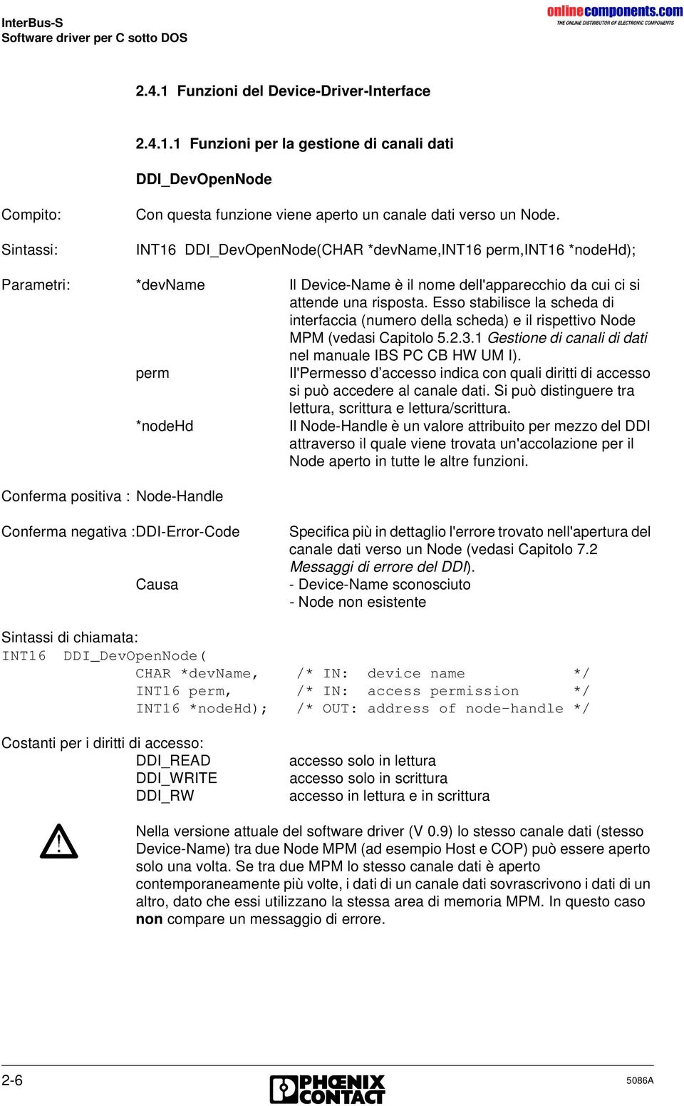 Esso stabilisce la scheda di interfaccia (numero della scheda) e il rispettivo Node MPM (vedasi Capitolo 5.2.3.1 Gestione di canali di dati nel manuale IBS PC CB HW UM I).