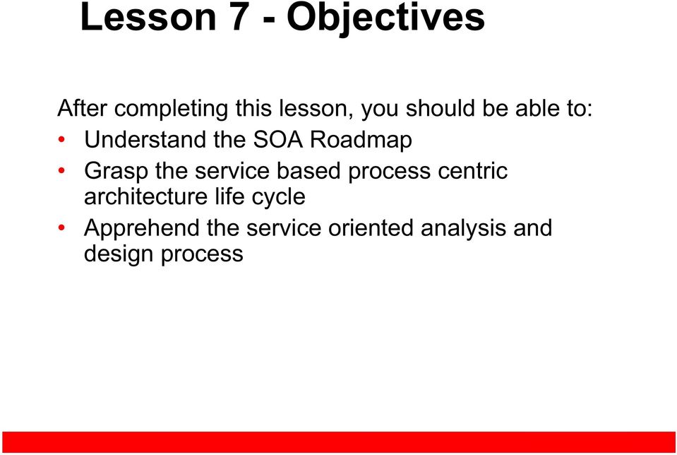 service based process centric architecture life cycle