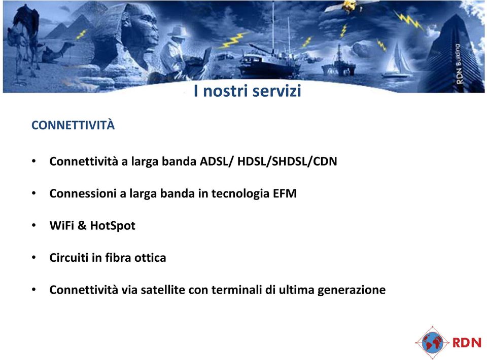 tecnologia EFM WiFi& HotSpot Circuiti in fibra ottica