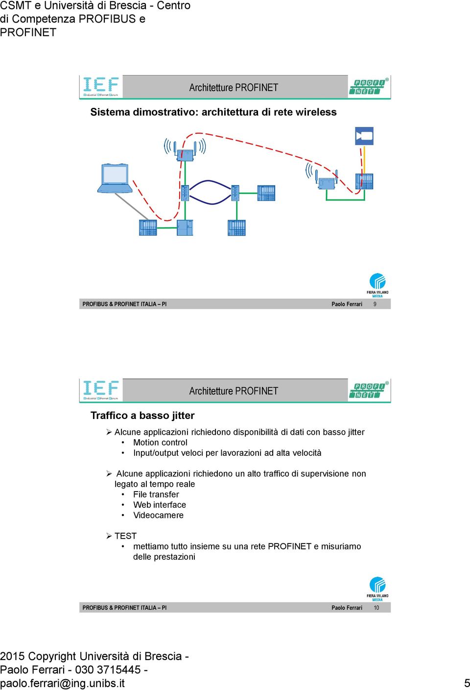 velocità Alcune applicazioni richiedono un alto traffico di supervisione non legato al tempo reale File transfer Web interface