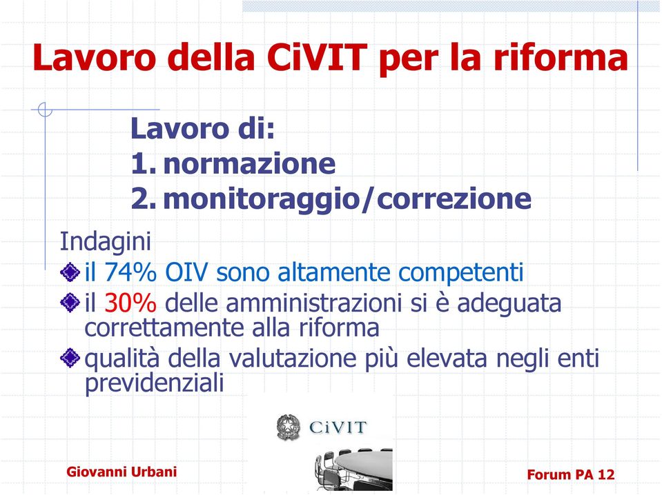 competenti il 30% delle amministrazioni si è adeguata