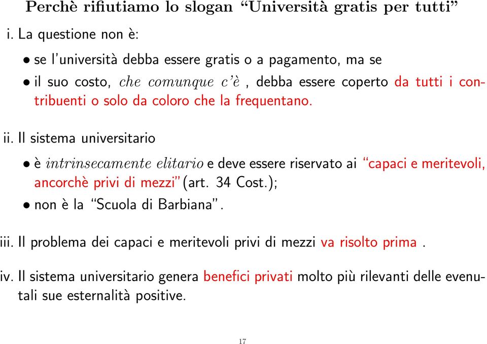 o solo da coloro che la frequentano. ii.