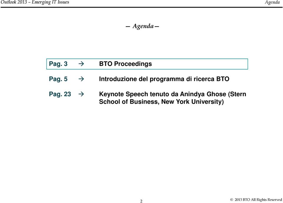 programma di ricerca BTO tenuto da