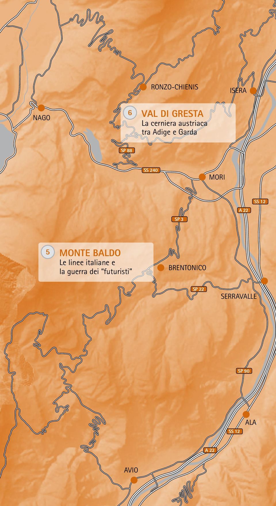 SS 12 5 monte Baldo Le linee italiane e la guerra dei