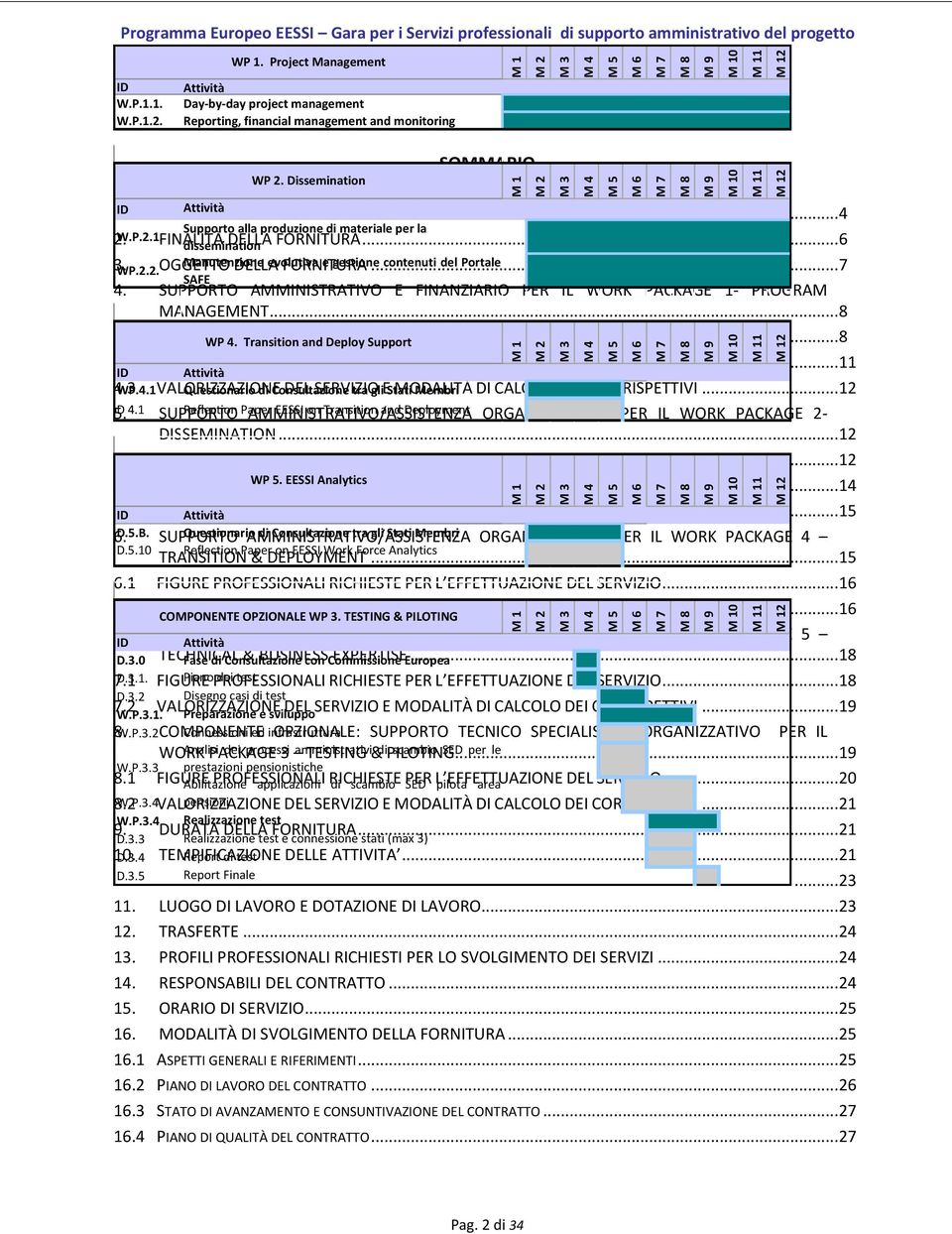 P.1.2. Reporting, financial management and monitoring WP 2. Dissemination SOMMARIO Attività 1. ID IL CONTESTO DI RIFERIMENTO... 4 Supporto alla produzione di materiale per la dissemination 2. W.P.2.1. FINALITÀ DELLA FORNITURA.