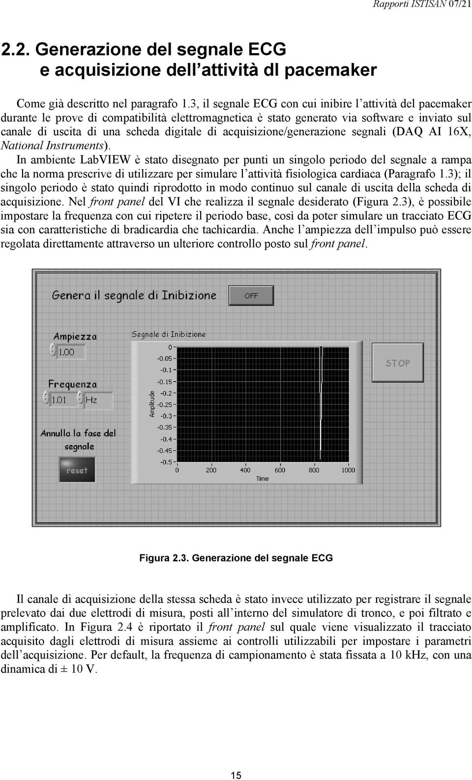 acquisizione/generazione segnali (DAQ AI 16X, National Instruments).