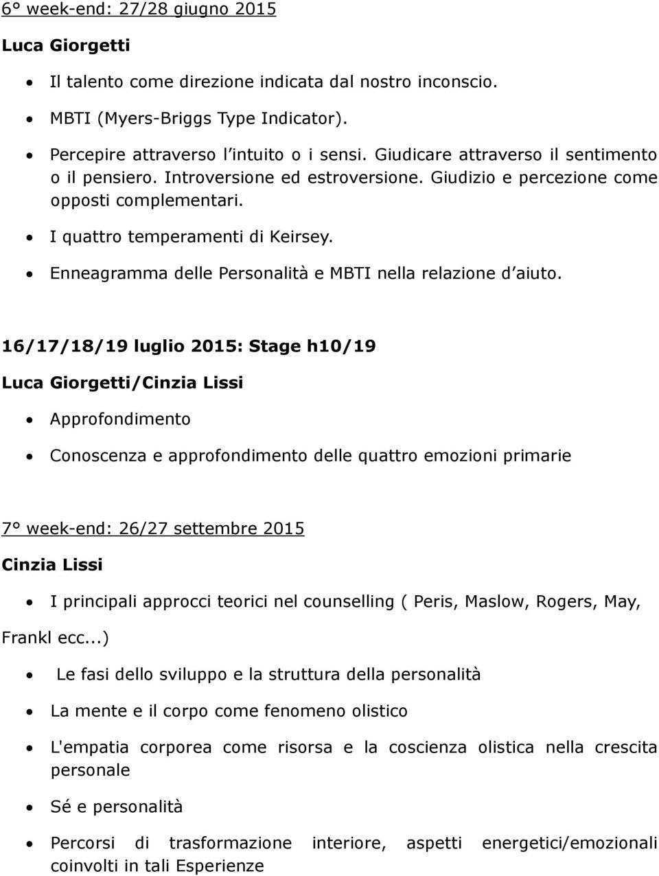 Enneagramma delle Personalità e MBTI nella relazione d aiuto.