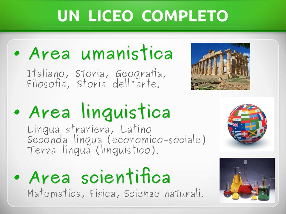 Area linguistica Lingua straniera, Latino Seconda língua