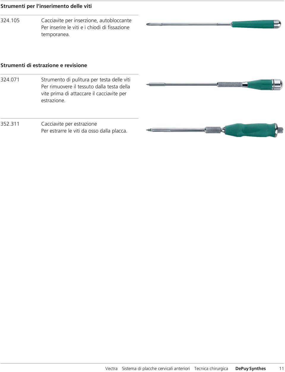 Strumenti di estrazione e revisione 324.