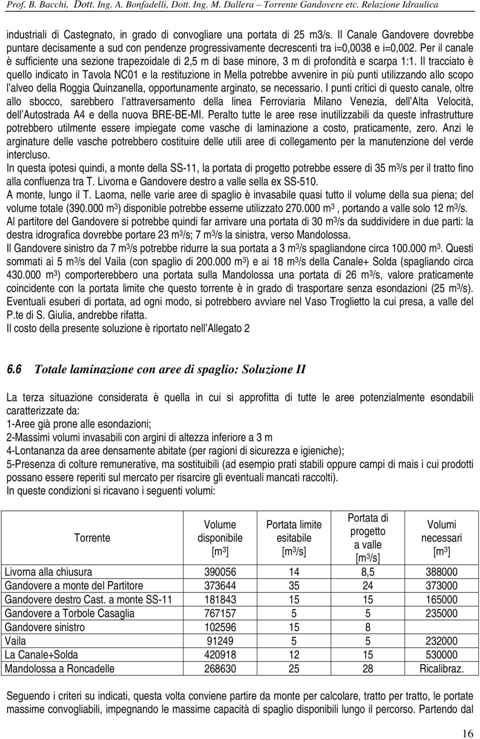 Il tracciato è quello indicato in Tavola NC01 e la restituzione in Mella potrebbe avvenire in più punti utilizzando allo scopo l alveo della Roggia Quinzanella, opportunamente arginato, se necessario.