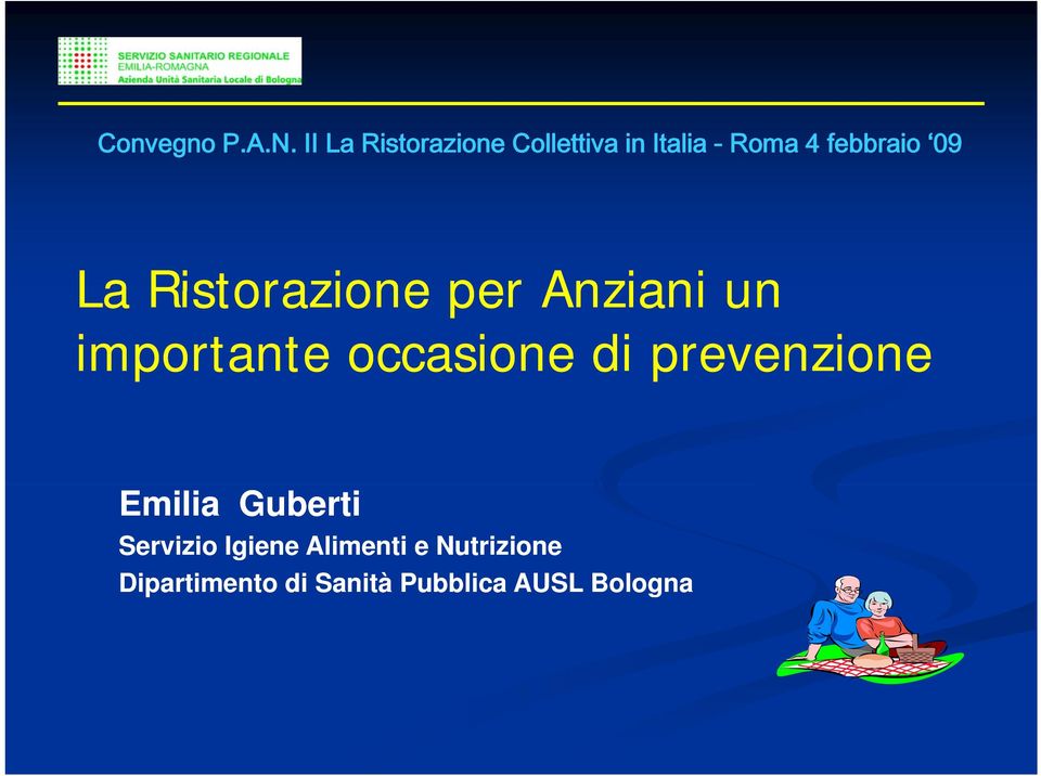 La Ristorazione per Anziani un importante occasione di