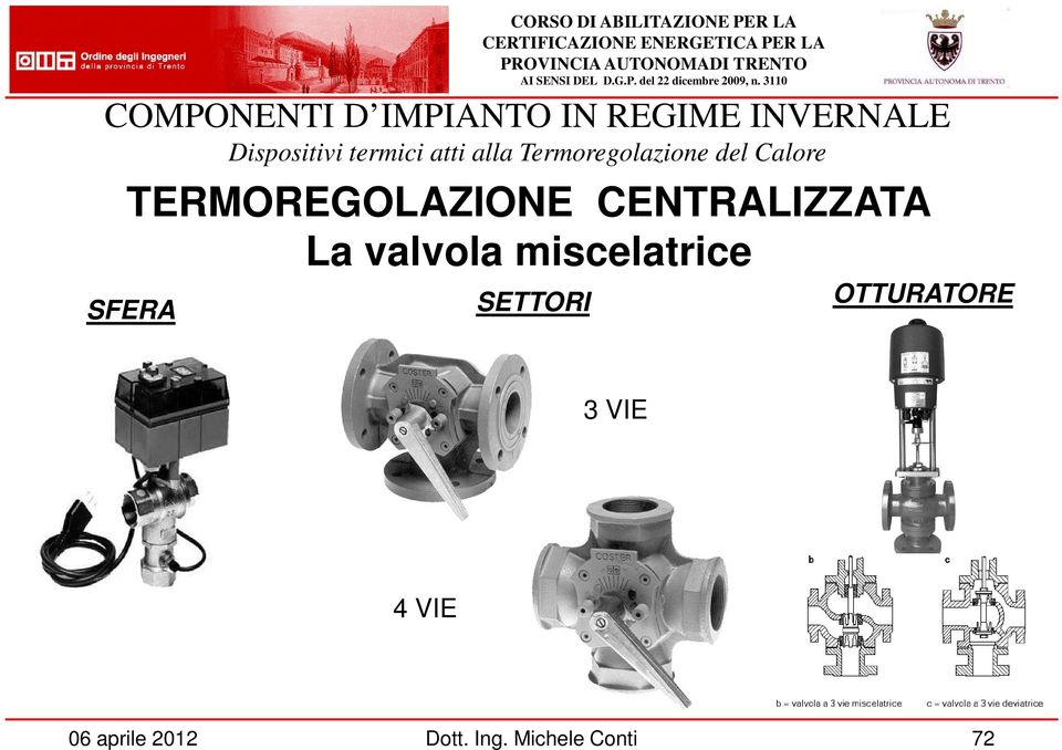 TERMOREGOLAZIONE CENTRALIZZATA La