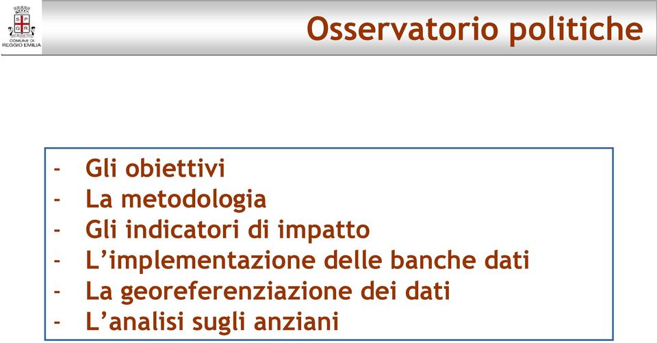 implementazione delle banche dati - La