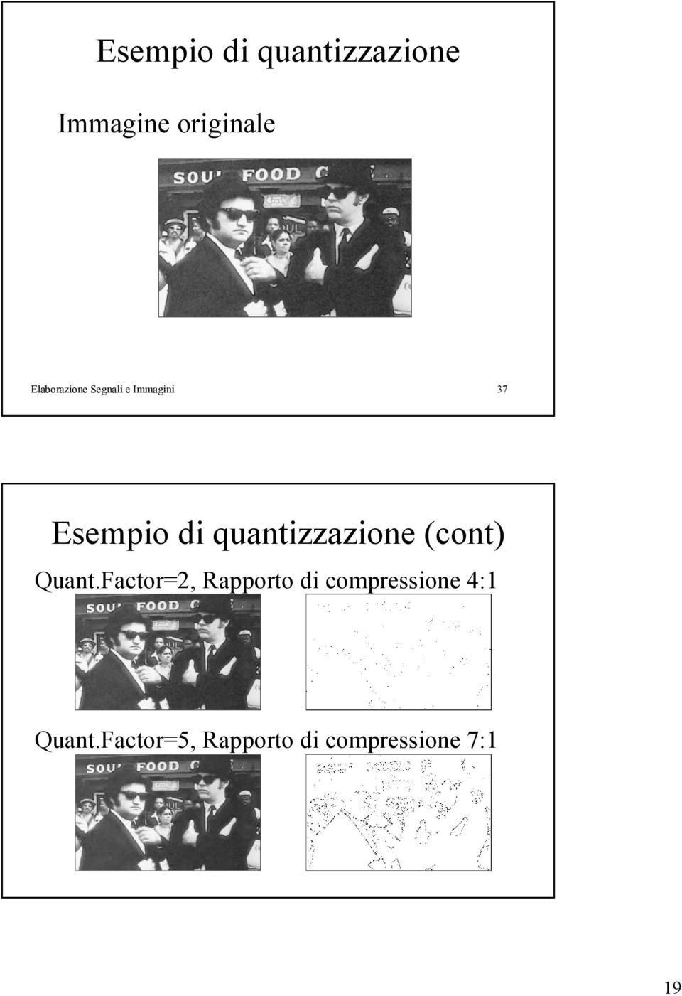 quantizzazione (cont) Quant.