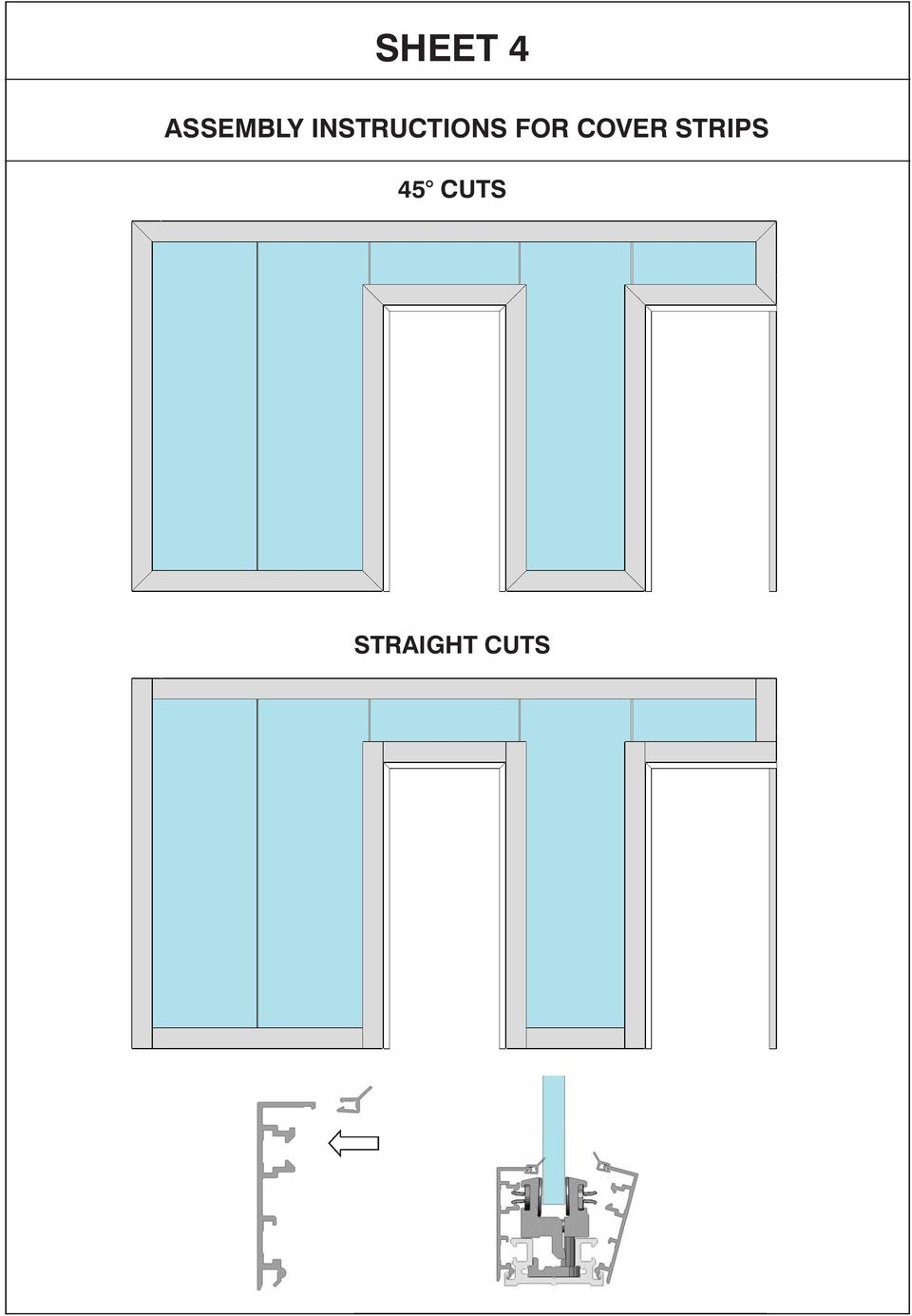INSTRUCTIONS FOR COVER STRIPS