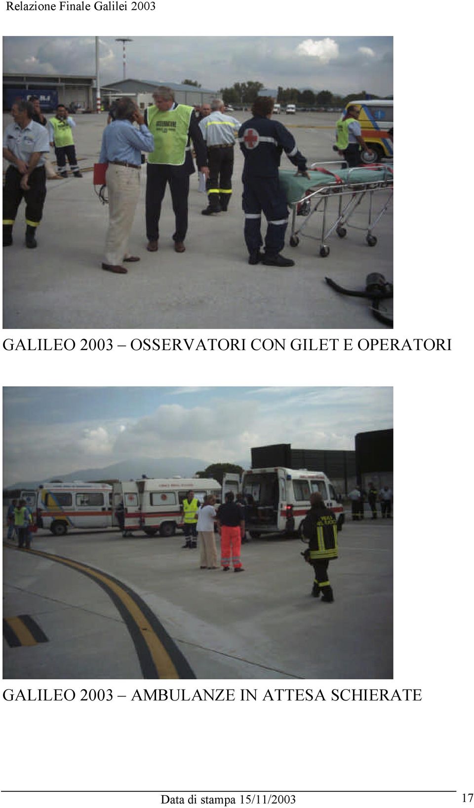 2003 AMBULANZE IN ATTESA