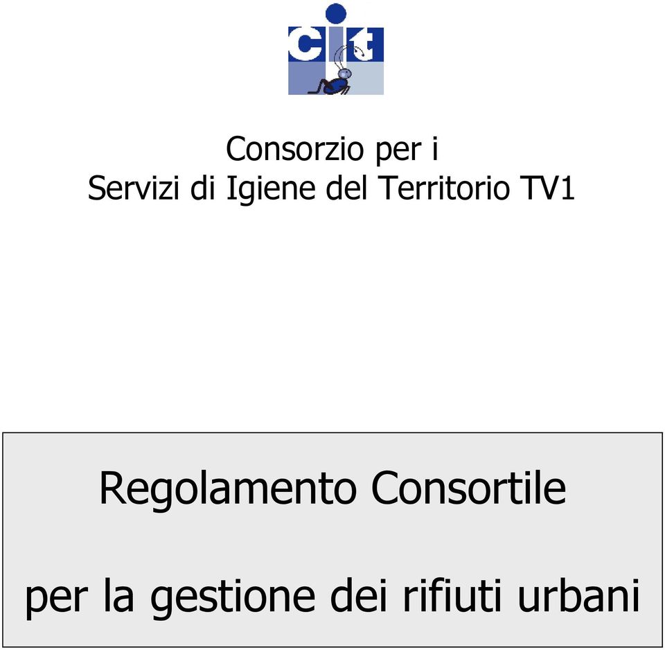 Regolamento Consortile per