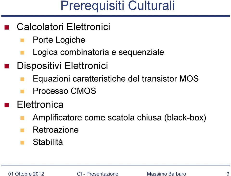 Equazioni caratteristiche del transistor MOS Processo CMOS