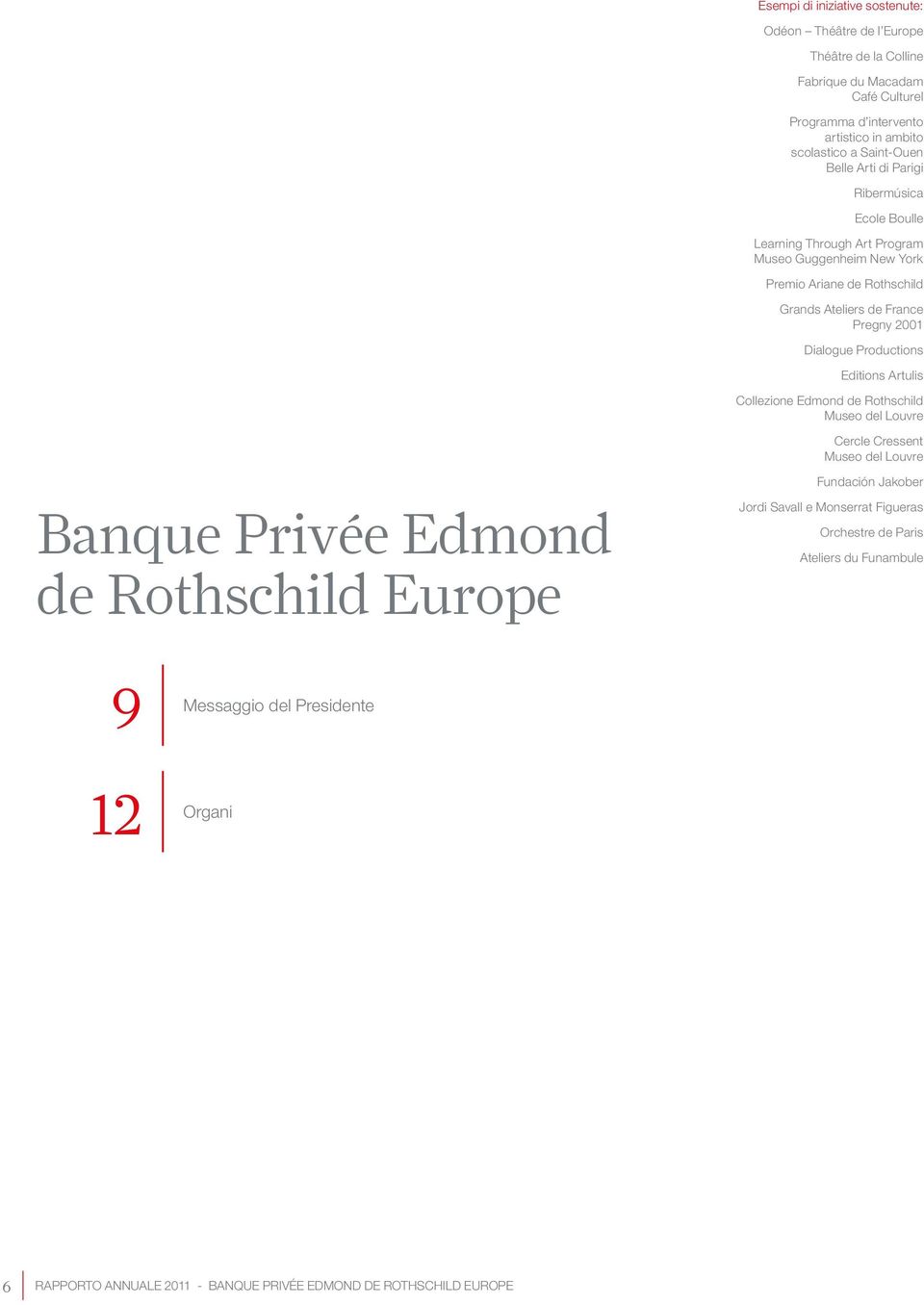 2001 Dialogue Productions Editions Artulis Collezione Edmond de Rothschild Museo del Louvre Cercle Cressent Museo del Louvre Banque Privée Edmond de Rothschild Europe