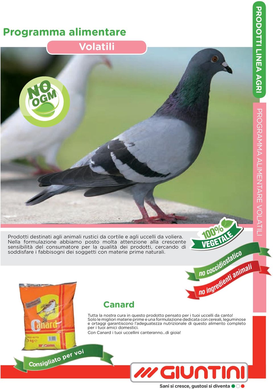 prime naturali. PROGRAMMA ALIMENTARE VOLATILI Canard Tutta la nostra cura in questo prodotto pensato per i tuoi uccelli da canto!