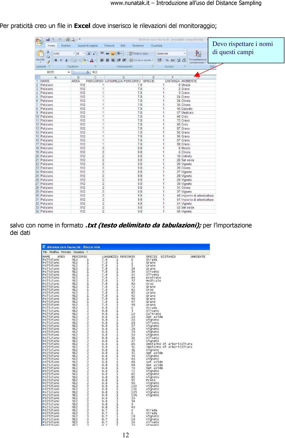 di questi campi salvo con nome in formato.