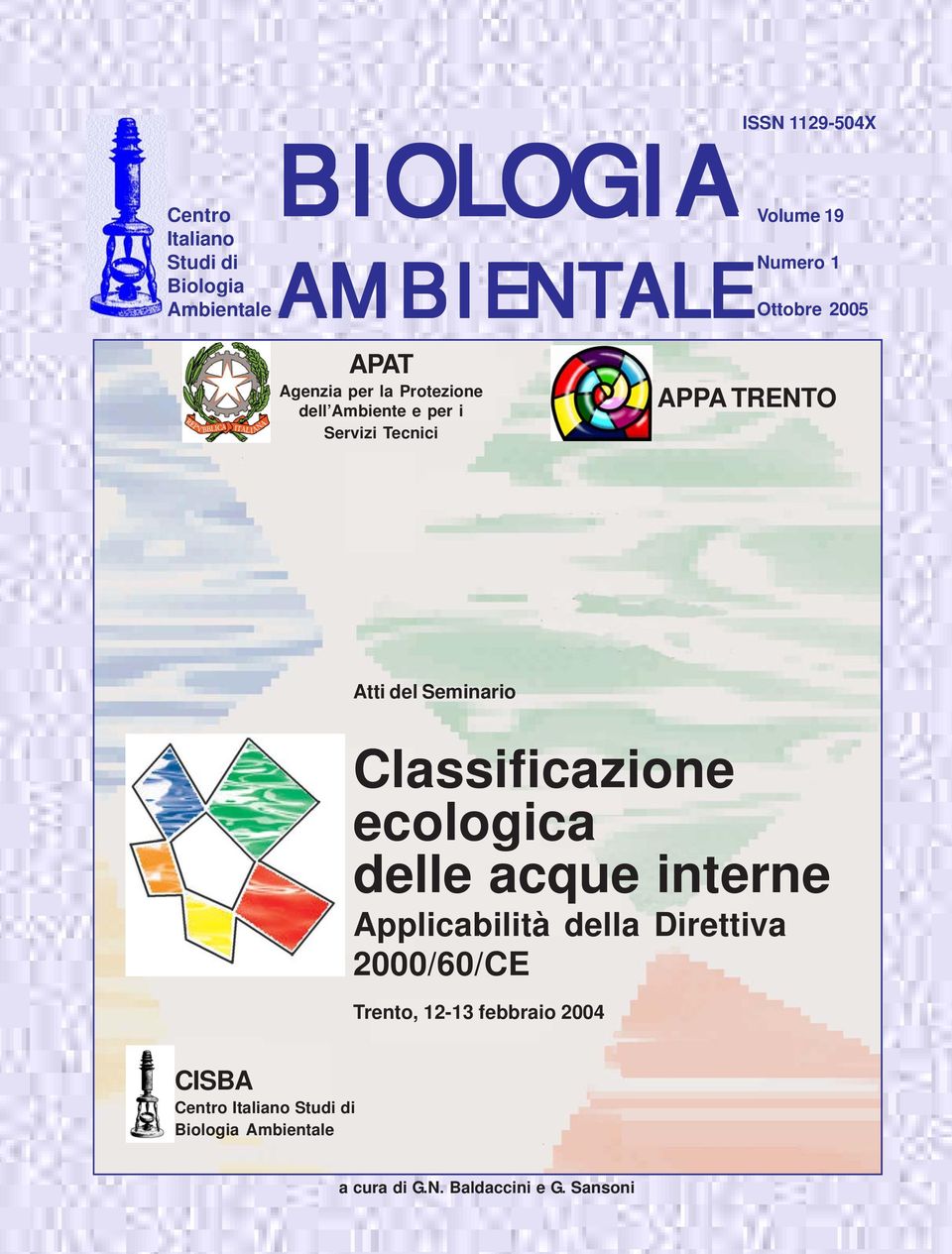 Seminario Classificazione ecologica delle acque interne Applicabilità della Direttiva 2000/60/CE Trento,