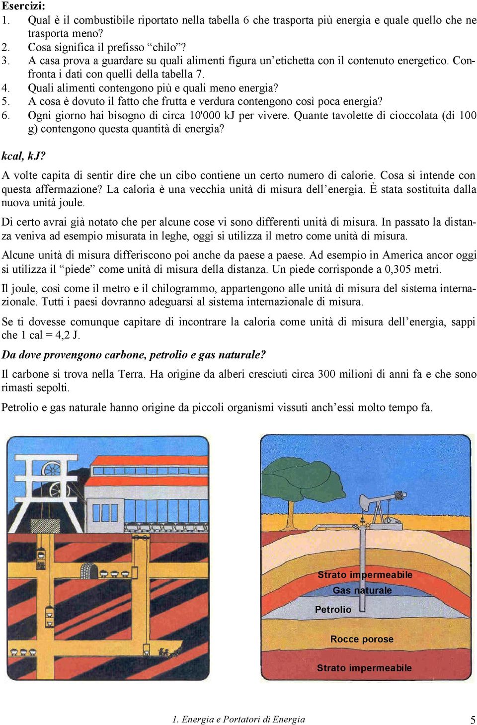 A cosa è dovuto il fatto che frutta e verdura contengono così poca energia? 6. Ogni giorno hai bisogno di circa 10'000 kj per vivere.