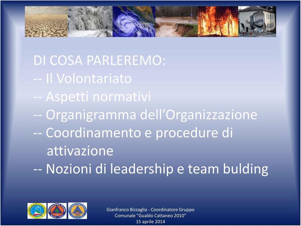 Organizzazione -- Coordinamento e procedure