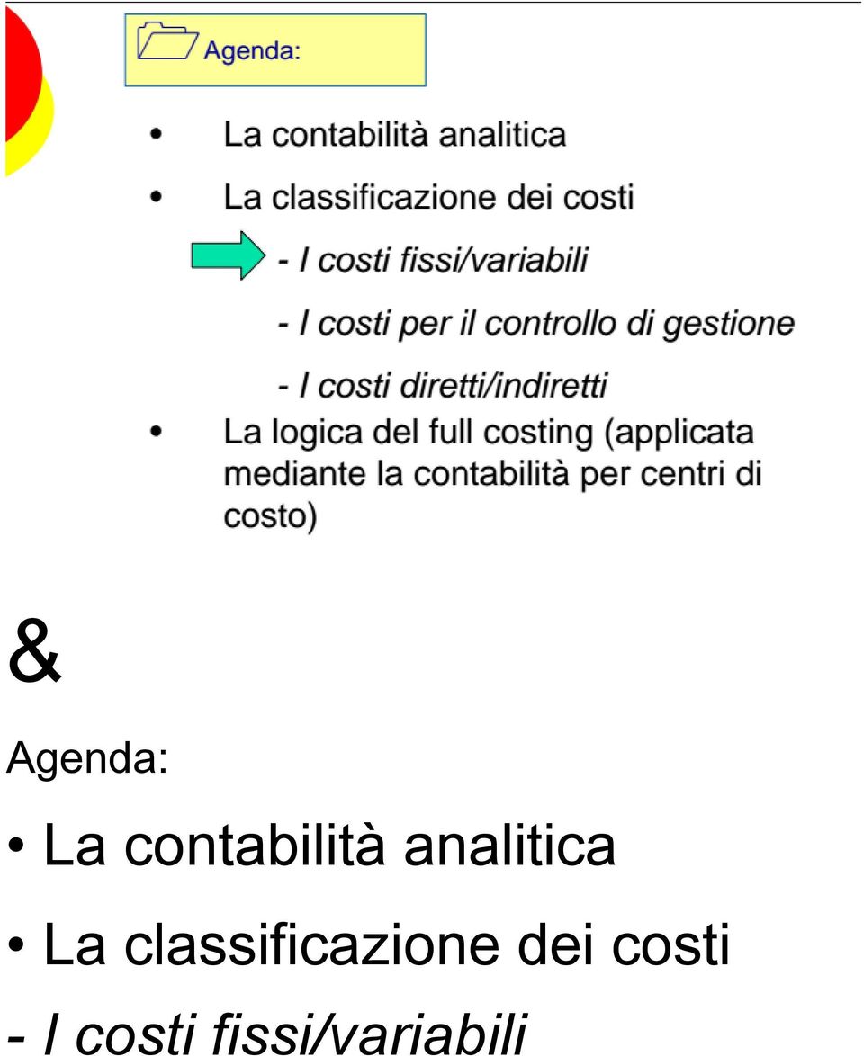 La classificazione dei