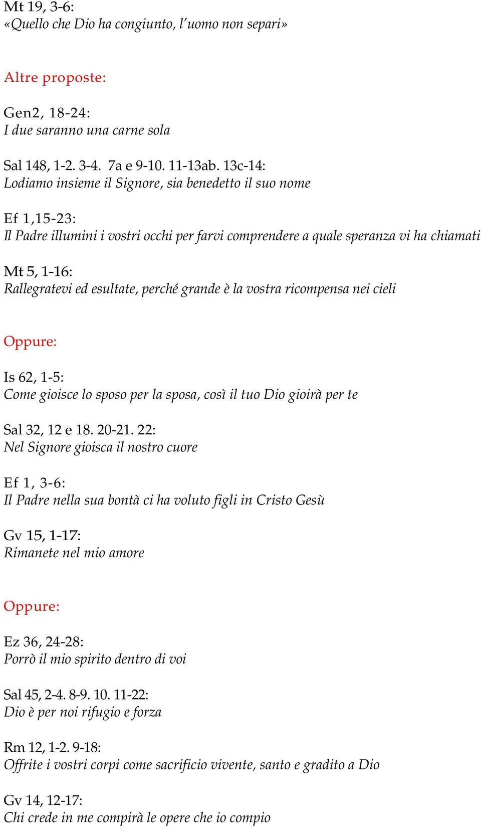 perché grande è la vostra ricompensa nei cieli Is 62, 1-5: Come gioisce lo sposo per la sposa, così il tuo Dio gioirà per te Sal 32, 12 e 18. 20-21.