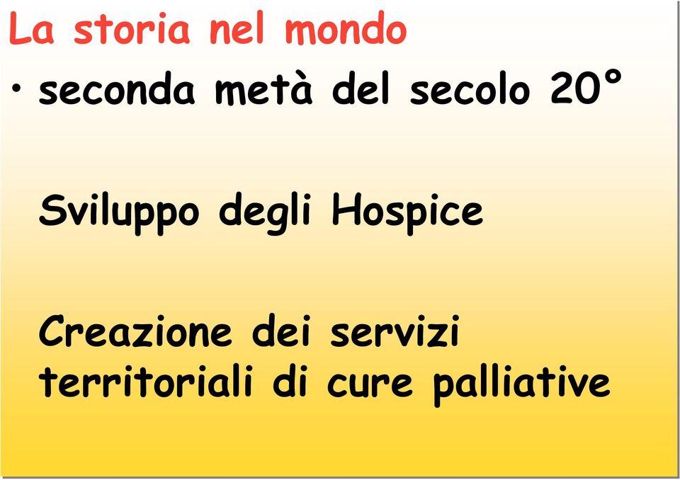 degli Hospice Creazione dei