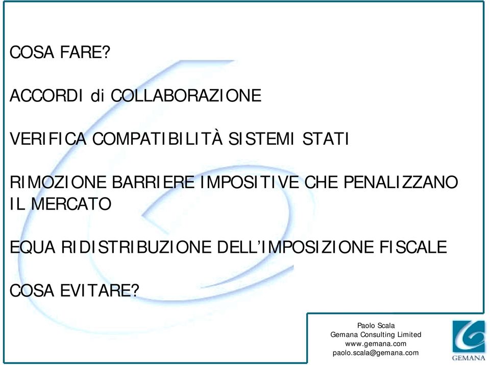 COMPATIBILITÀ SISTEMI STATI RIMOZIONE BARRIERE