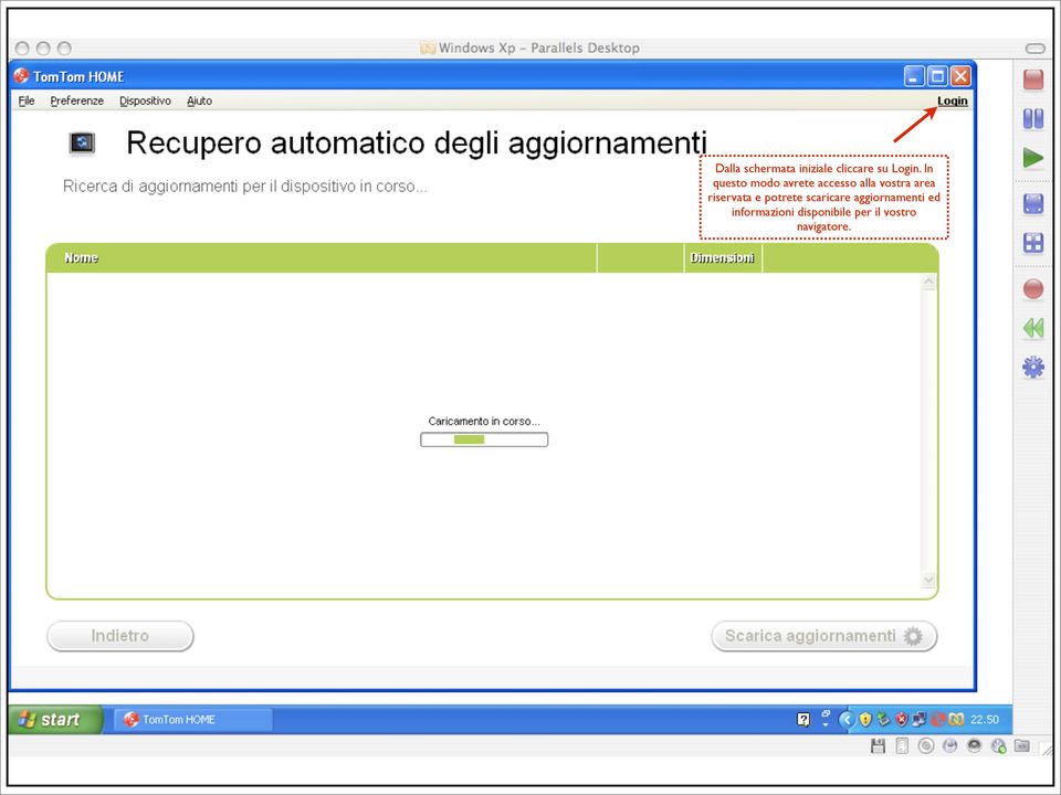 riservata e potrete scaricare aggiornamenti ed