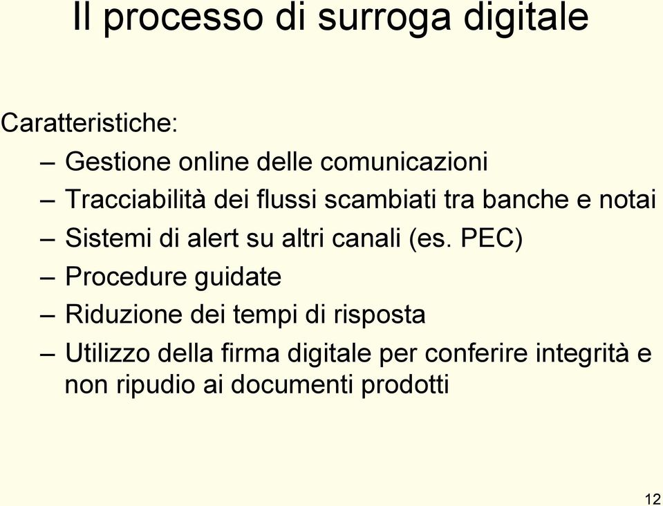 alert su altri canali (es.