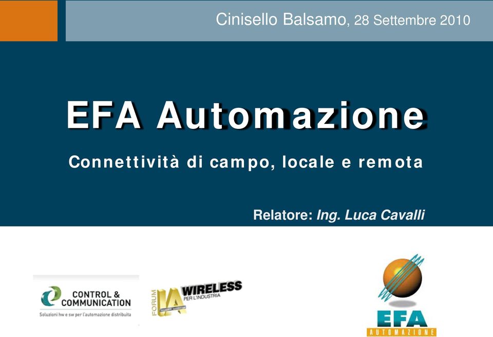 Automazione Connettività di