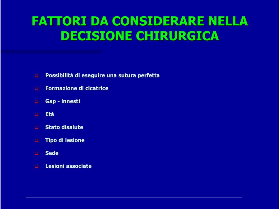 perfetta Formazione di cicatrice Gap - innesti