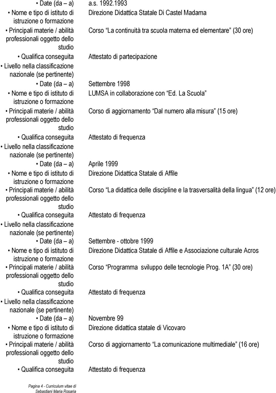 e tipo di istituto di LUMSA in collaborazione con Ed.