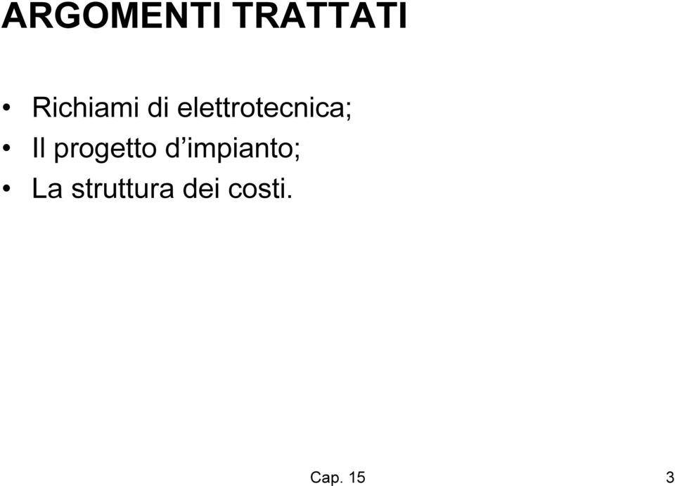 elettrotecnica; Il