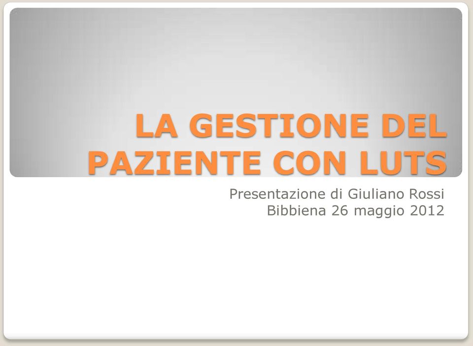 Presentazione di