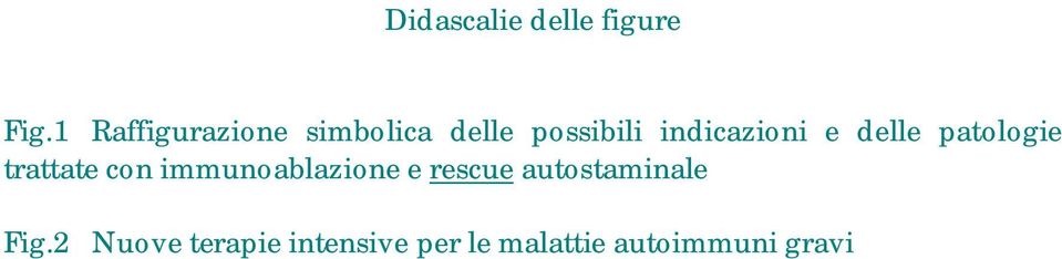 indicazioni e delle patologie trattate con