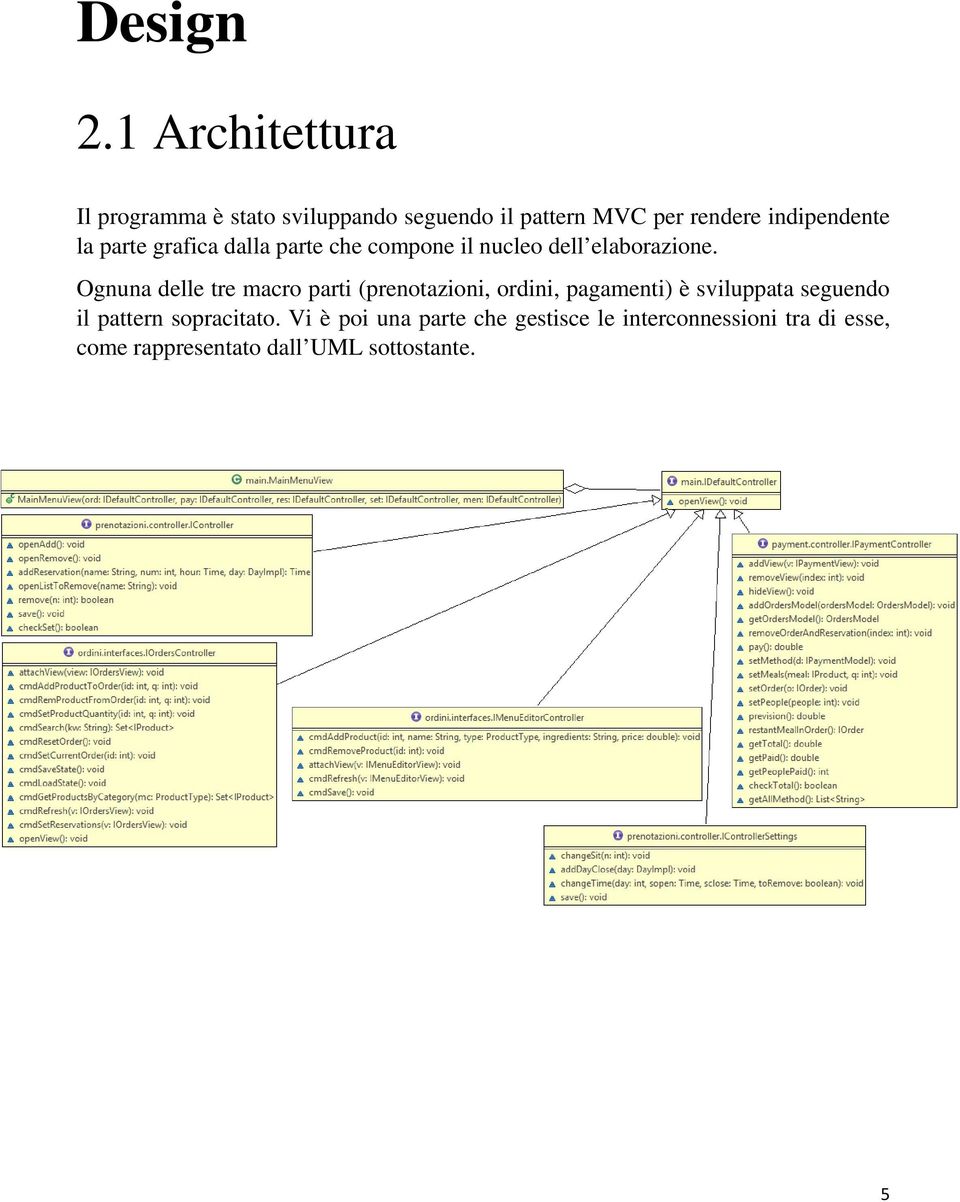 la parte grafica dalla parte che compone il nucleo dell elaborazione.