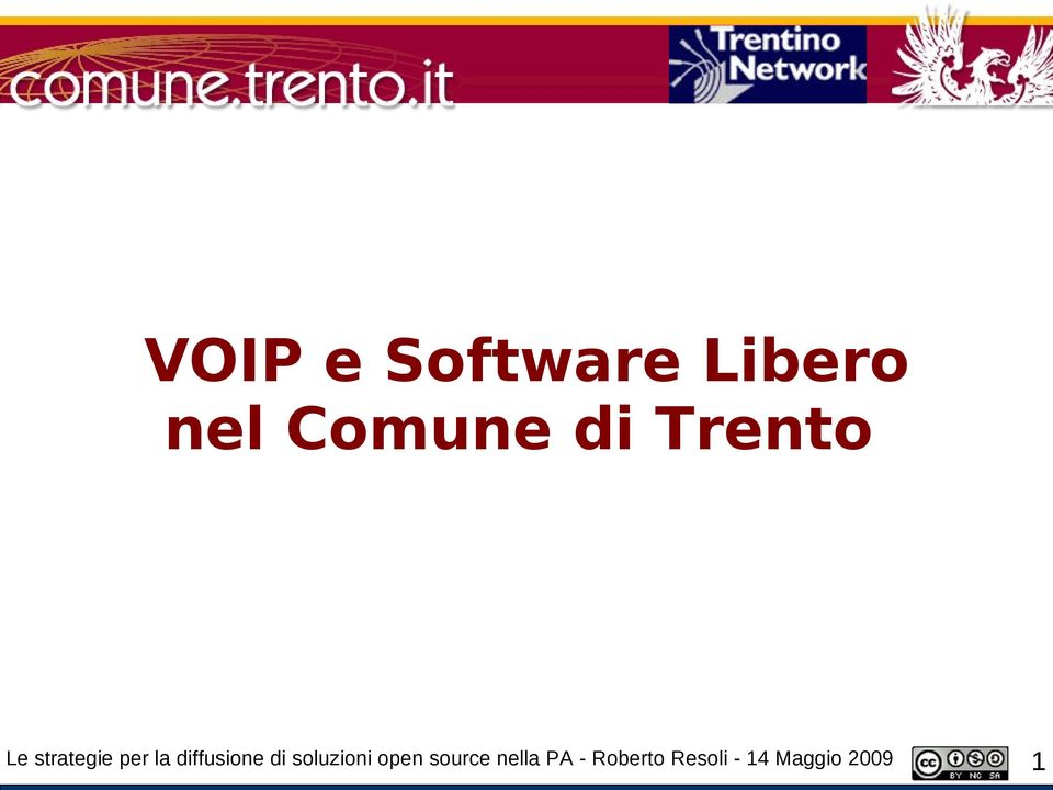 diffusione di soluzioni open source