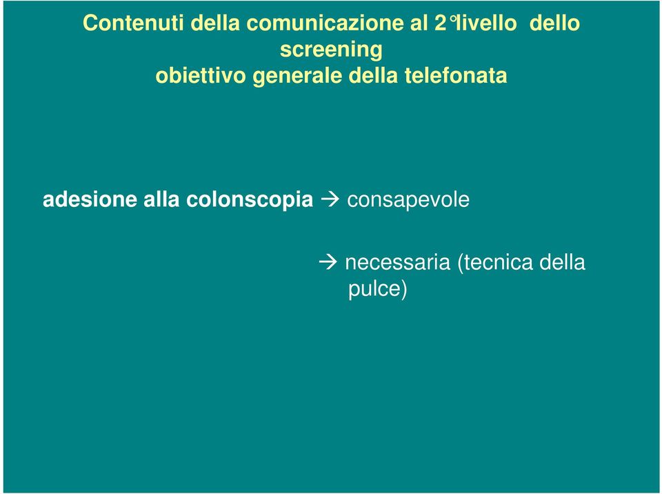 generale della telefonata adesione alla